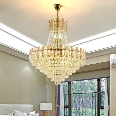 Modern Crystal Pendant Light Round Ceiling Lighting Fixture Modern Crystal Pendant Light Round Ceiling Lighting Fixture