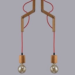 Chandelier Mini Style Modern Contemporary Wood Bamboo