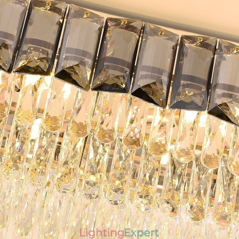 K9 Crystal Pendant Light Luxury Oval Hanging Light
