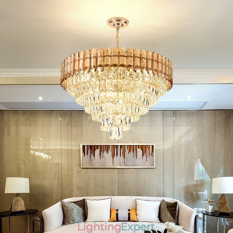 Modern Crystal Pendant Light Ceiling Lighting Fixture
