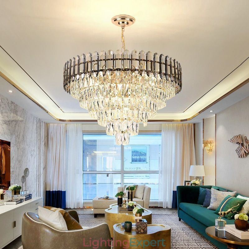 Modern Crystal Pendant Light Ceiling Lighting Fixture