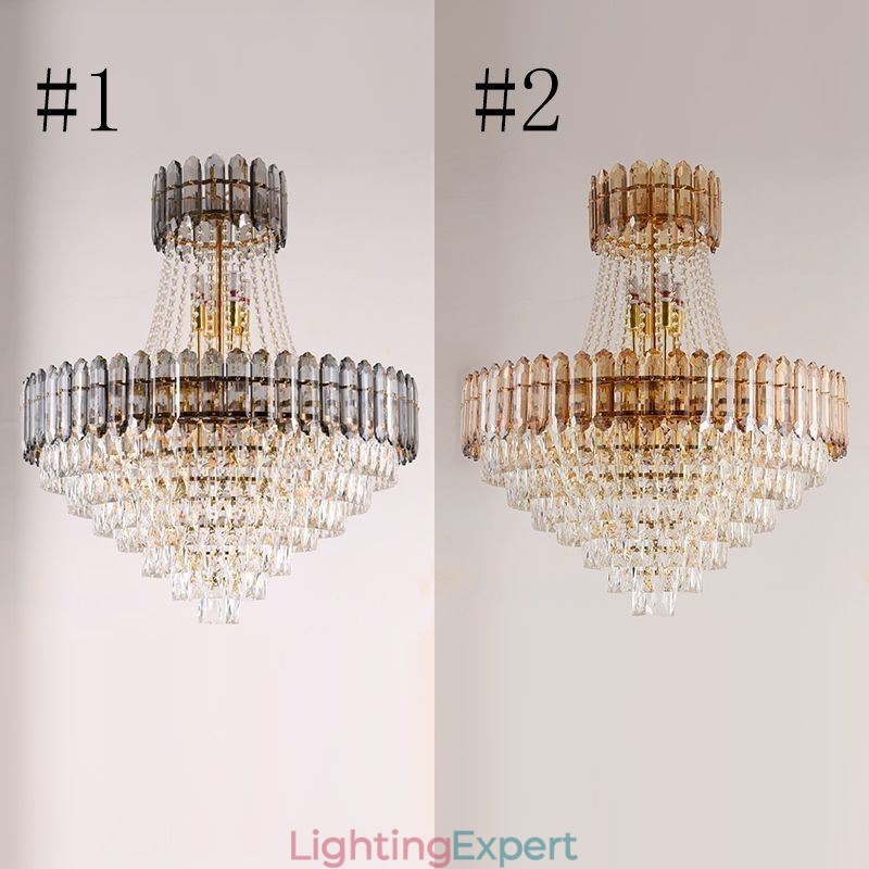 Modern Gold Crystal Pendant Lighting Hanging Light