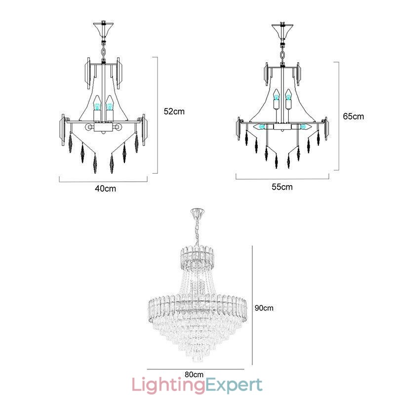 Modern Gold Crystal Pendant Lighting Hanging Light