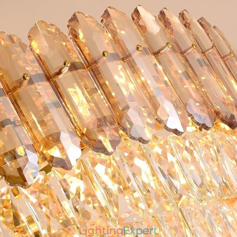 Modern Gold Crystal Pendant Lighting Hanging Light
