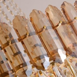 Modern Gold Crystal Pendant Lighting Hanging Light