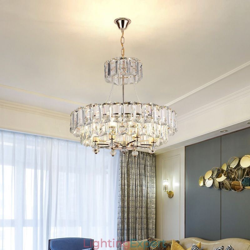 White Crystal Pendant Light Modern Ceiling Lights Hanging Lights
