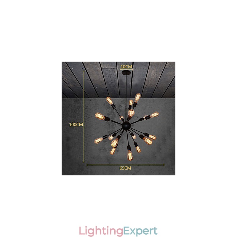 Country Designers Antique Brass Metal Chandelier