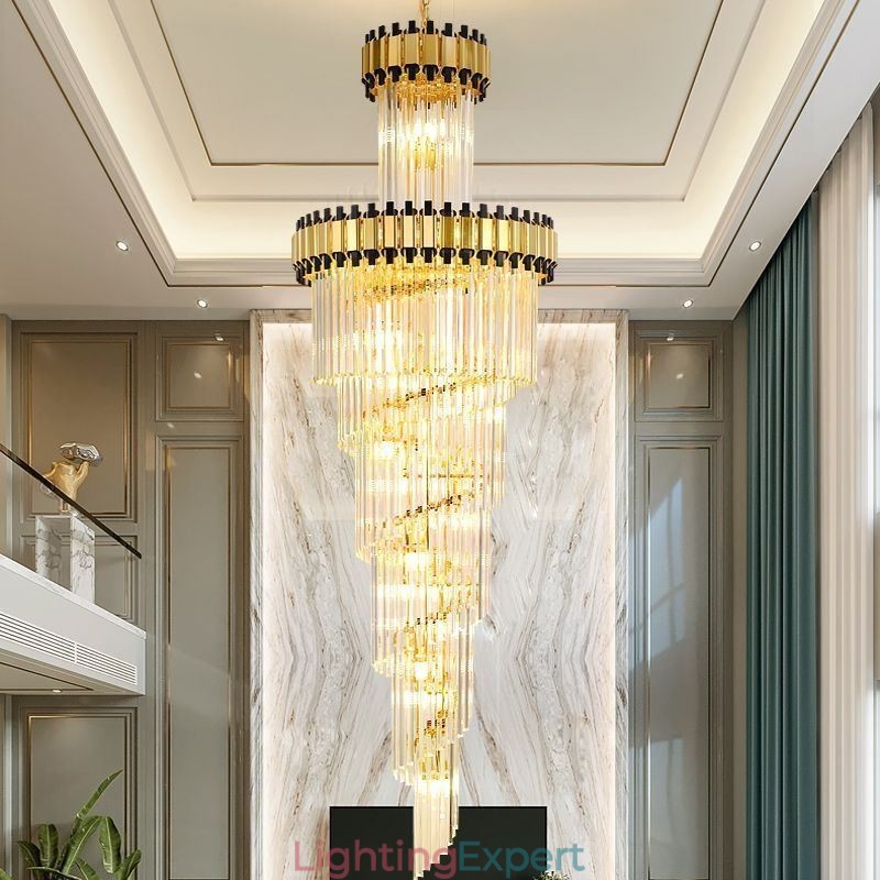 Crystal Pendant Light Modern Spectacular K9 Ceiling Light