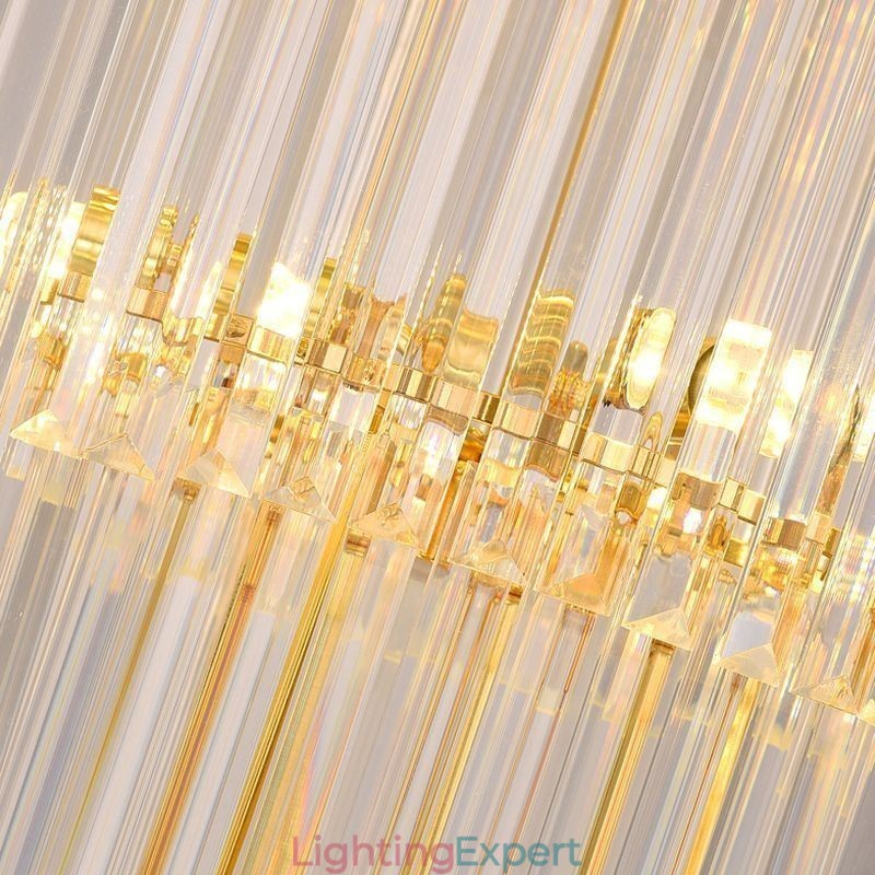 Modern Crystal Ceiling Light Fixture Pendant Lamp Dining Foyer