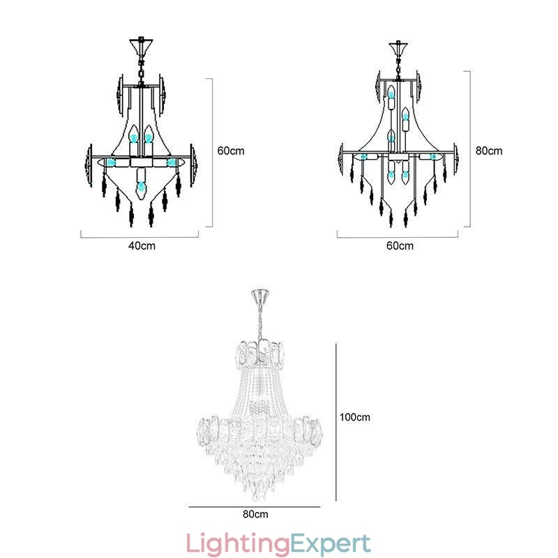 Modern Crystal Pendant Light Round Ceiling Lighting Fixture