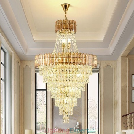 Conical Crystal Pendant Light Elegant Hanging Light Conical Crystal Pendant Light Elegant Hanging Light