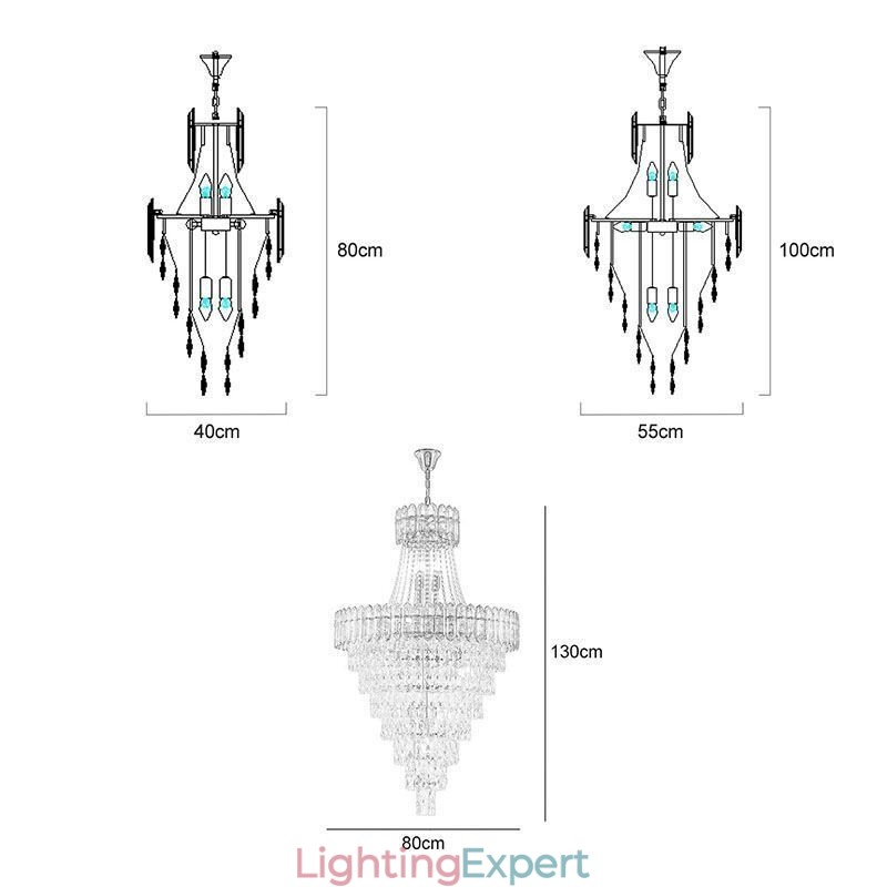 Conical Crystal Pendant Light Elegant Hanging Light