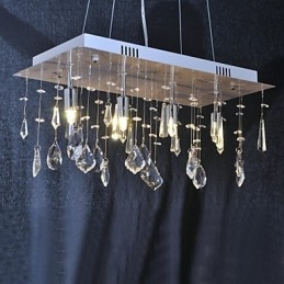 Traditional Classic Crystal Chrome Metal Chandelier