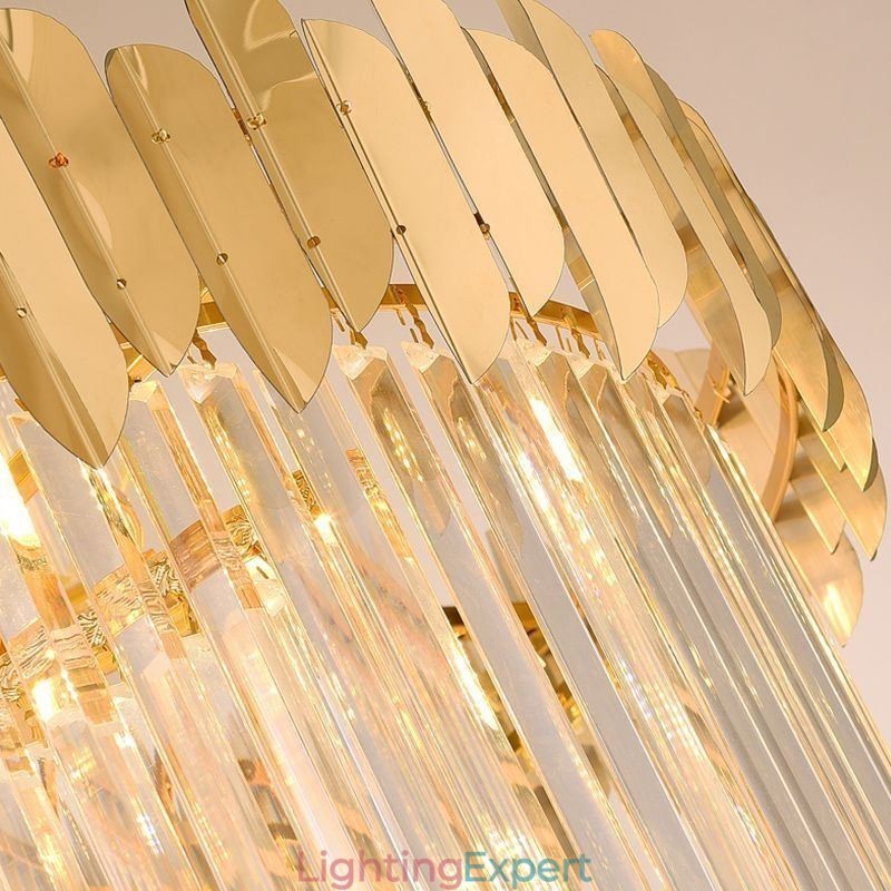 European Pendant Light Crystal Hanging Light Stairs Foyerway