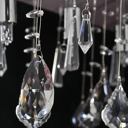 Traditional Classic Crystal Chrome Metal Chandelier