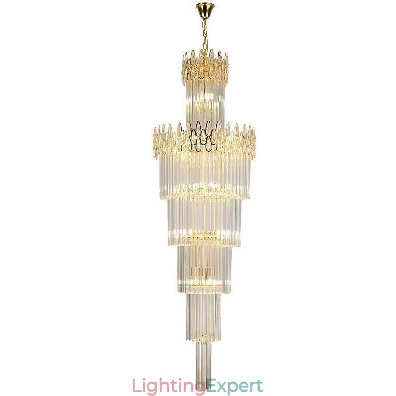 Modern Spectacular High Ceiling Pendant Light Stairs
