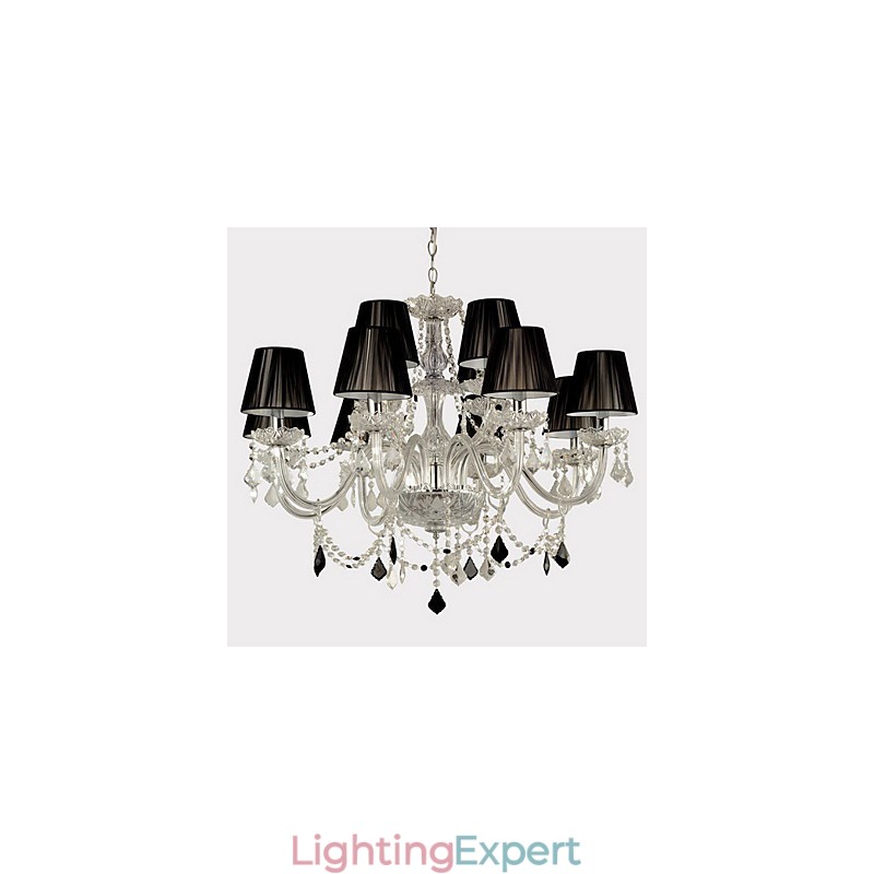 Elegant Crystal Chandelier with 12 Lights