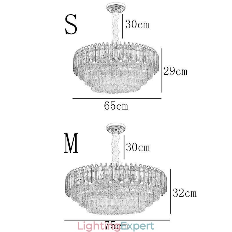 Crystal Pendant Light Luxury Ceiling Lighting 12 16 Lights