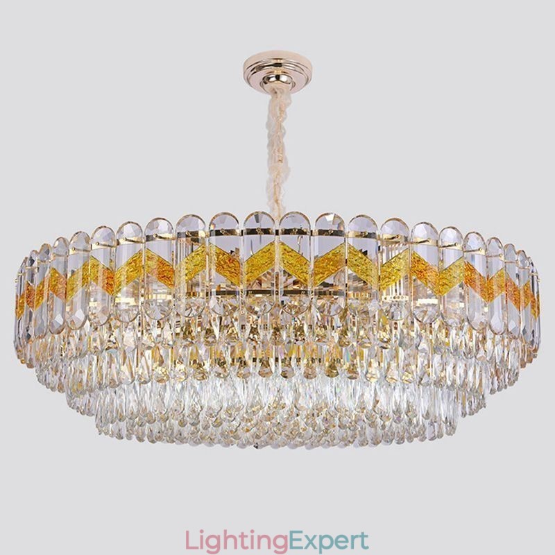 Luxury Pendant Light Crystal Ceiling Lighting Fixture 9 12 16 Lights