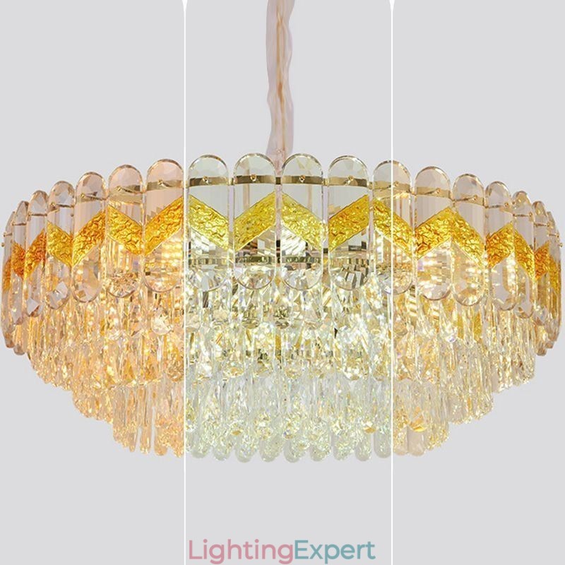 Luxury Pendant Light Crystal Ceiling Lighting Fixture 9 12 16 Lights