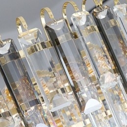 Rectangle Pendant light Crystal Ceiling Light Fixture