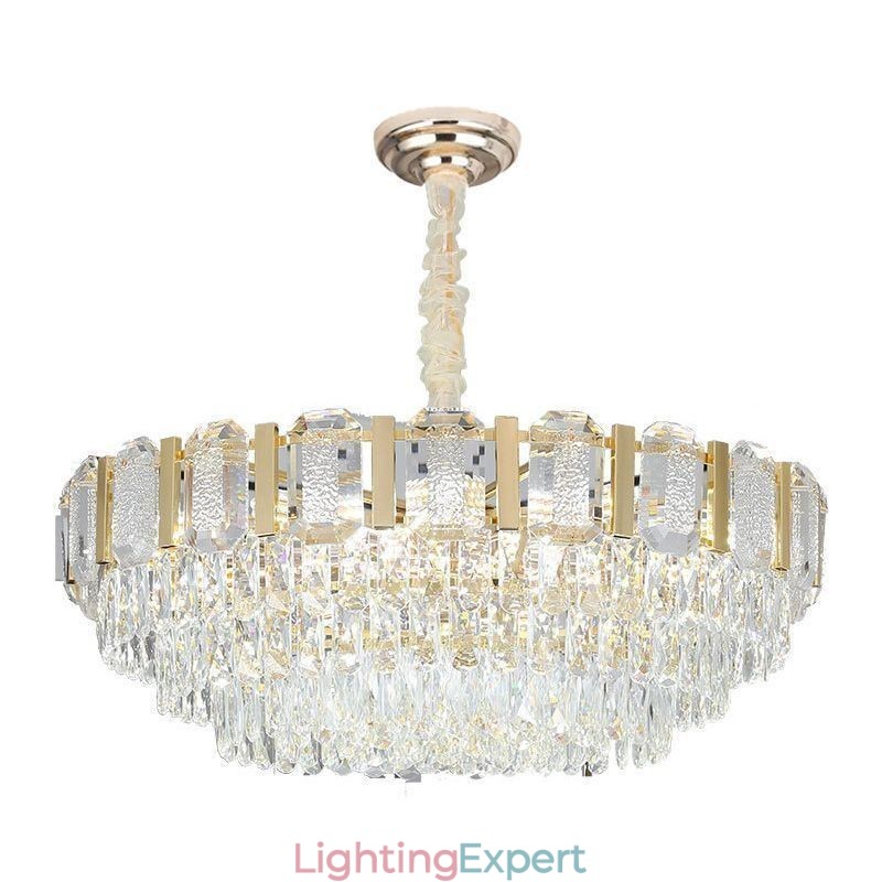 Crystal Pendant Light Round Ceiling Light Fixture