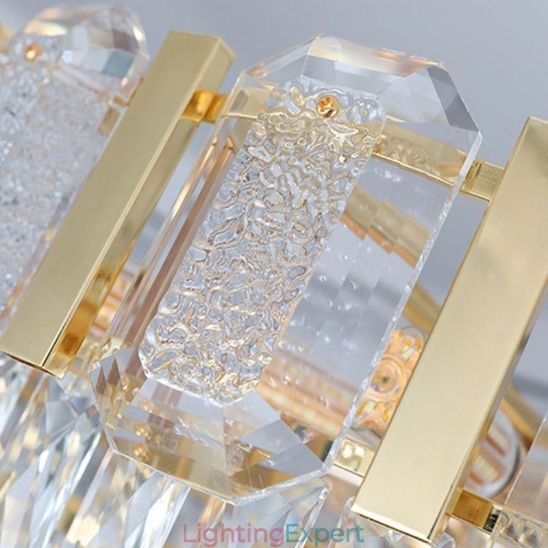 Crystal Pendant Light Round Ceiling Light Fixture