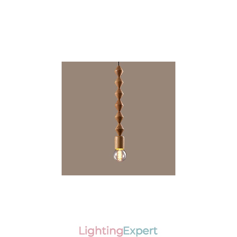 Traditional Classic Mini Style Wood Bamboo Chandelier