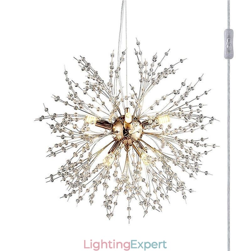 Firework Chandelier 8 Lights Dandelion Pendant Light