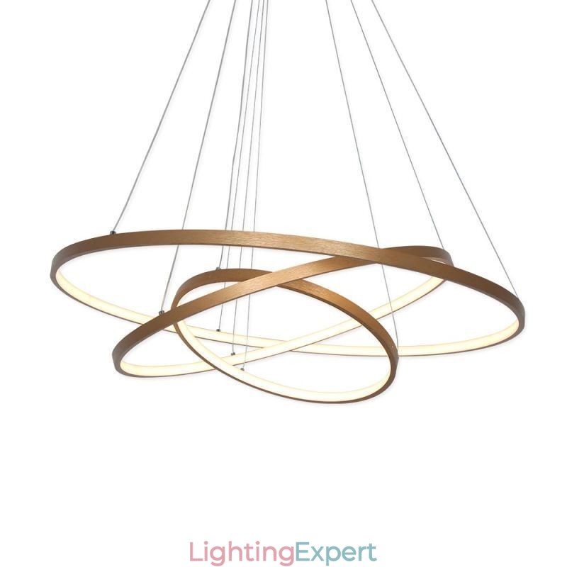 Pendant Light Modern Chandelier Lighting 3 Rings Ceiling Light