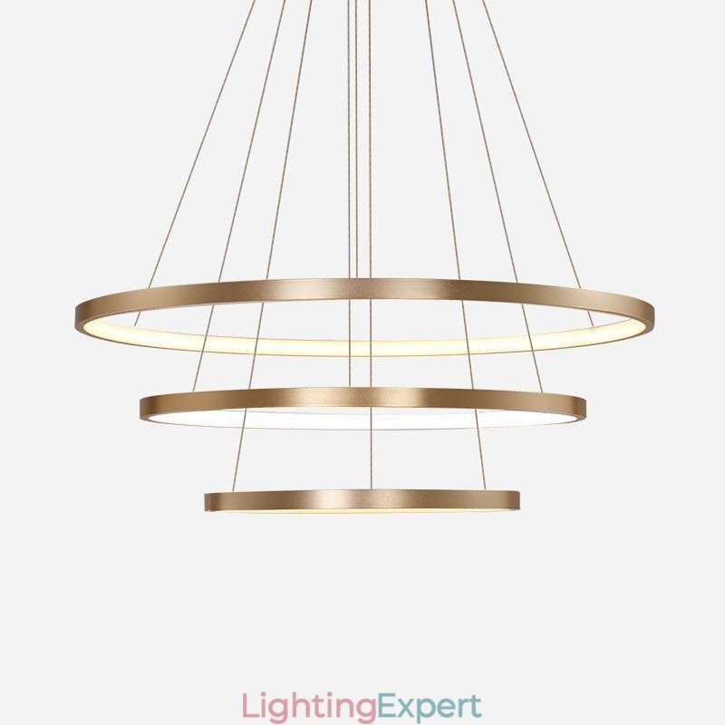 Pendant Light Modern Chandelier Lighting 3 Rings Ceiling Light