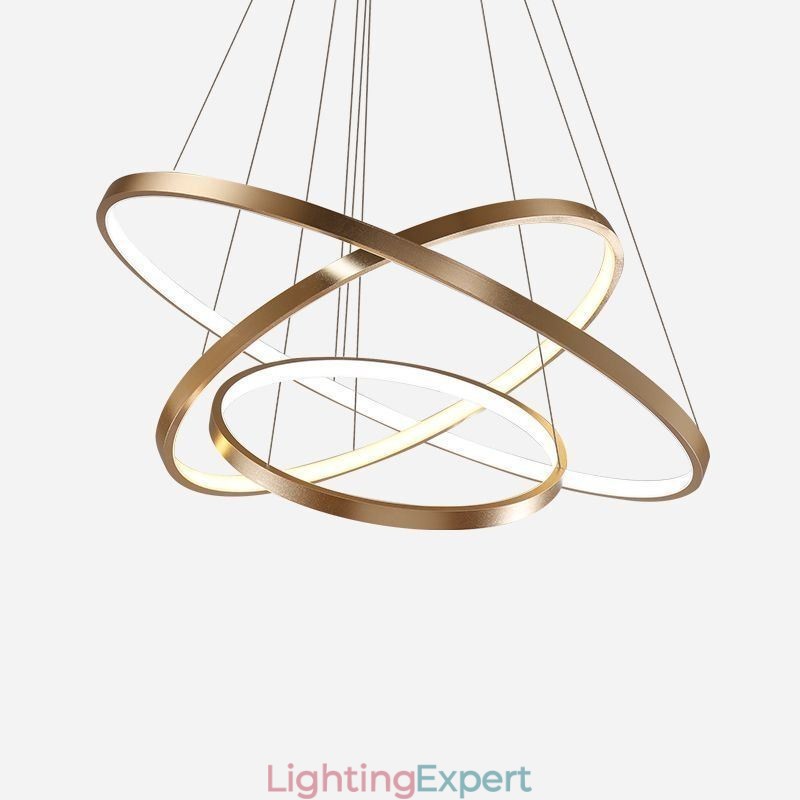 Pendant Light Modern Chandelier Lighting 3 Rings Ceiling Light