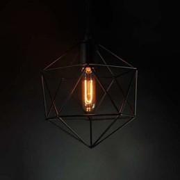 Europe Style Vintage Chandelier for in Diamond Shape Black