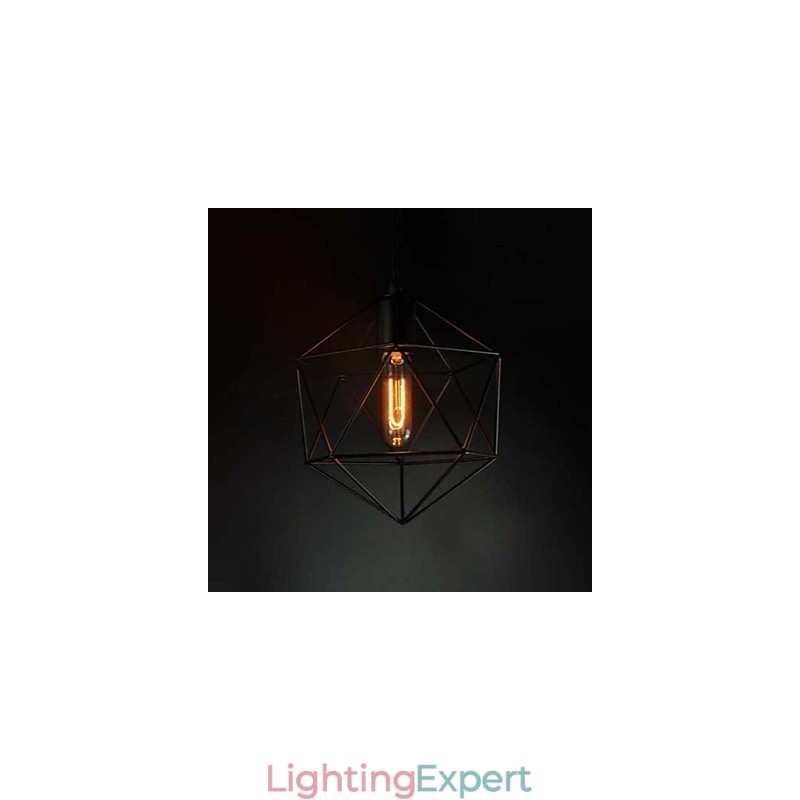 Europe Style Vintage Chandelier for in Diamond Shape Black
