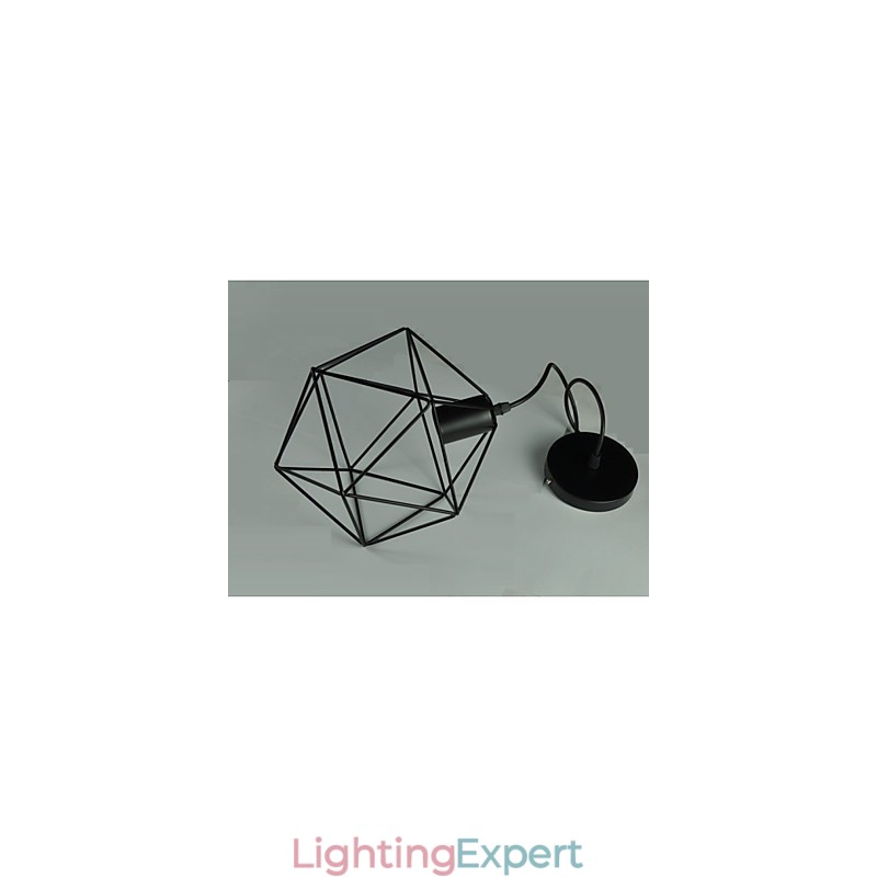 Europe Style Vintage Chandelier for in Diamond Shape Black