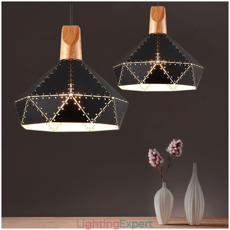 Industrial Retro Vintage Hanging Light Hollow Lampshade