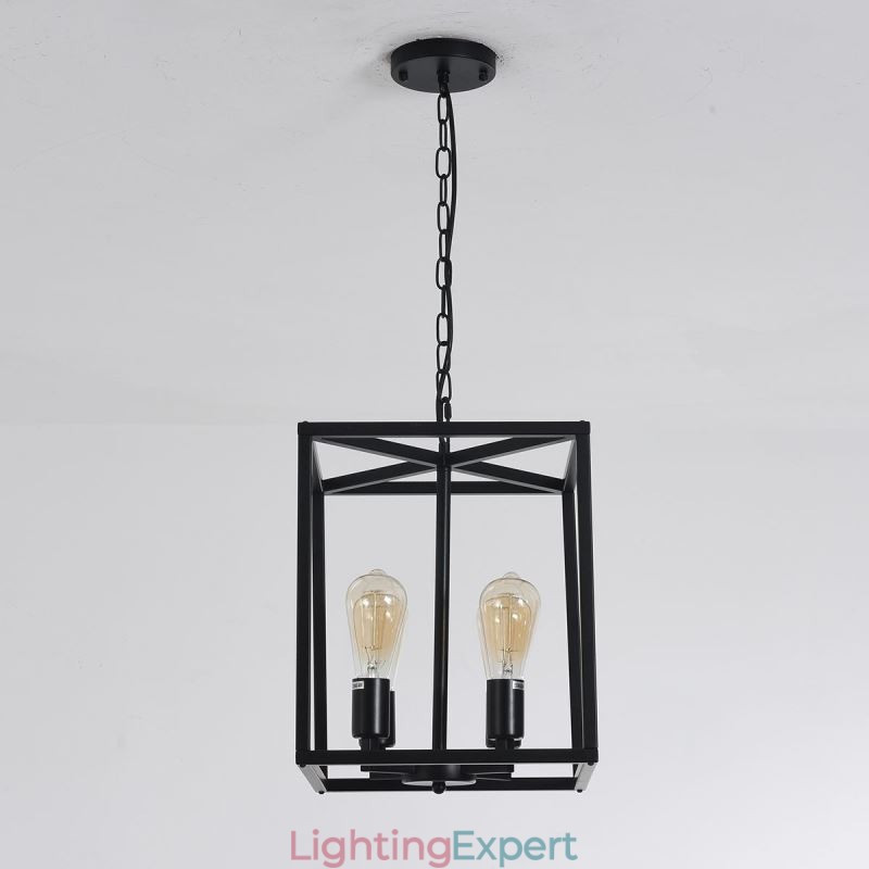 Modern Simple Pendant Light Iron Cage Hanging Lamp