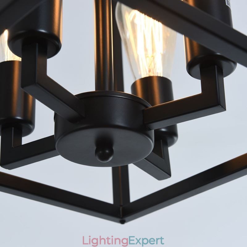 Modern Simple Pendant Light Iron Cage Hanging Lamp
