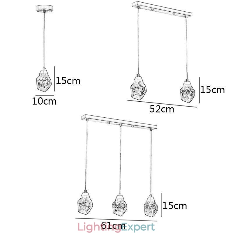 Mini Simple Crystal Ball Light Hanging Light Ceiling Light
