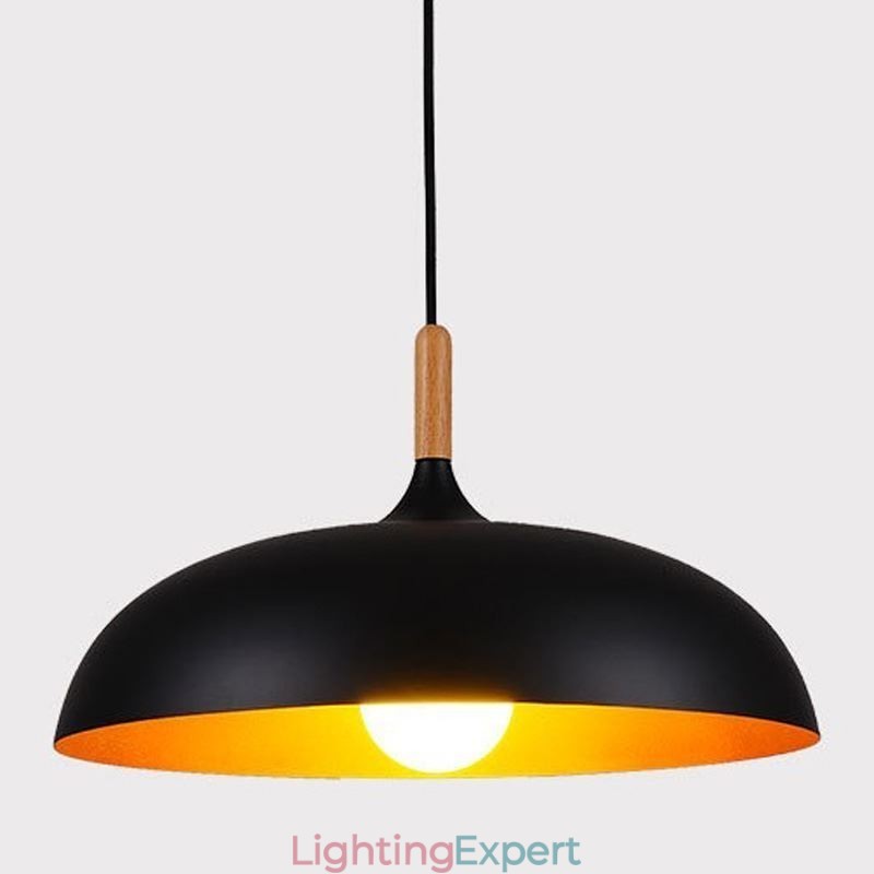 Modern Pendant Light Minimalist Decorative Light Fixture Black White