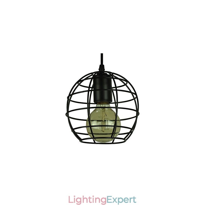 Globe Shape Europe Style Vintage Chandelier for Black Pendant Light
