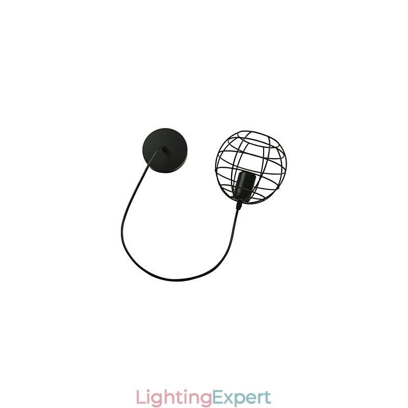 Globe Shape Europe Style Vintage Chandelier for Black Pendant Light