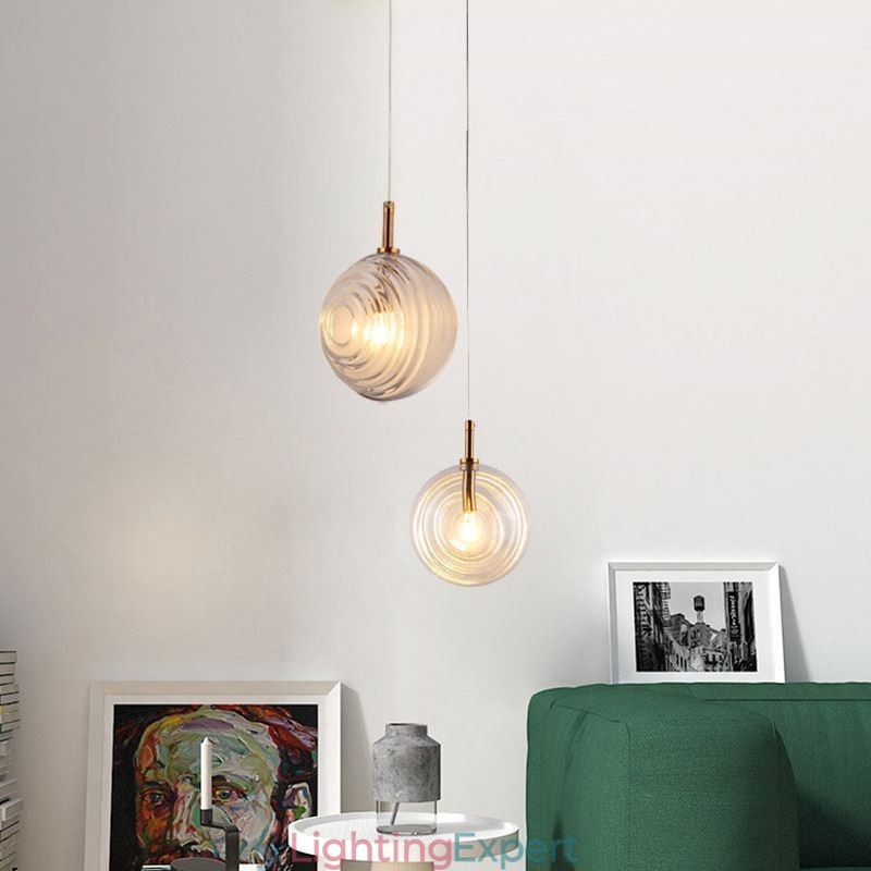 Glass Pendant Light Creative Decorative Glass Globe Loft