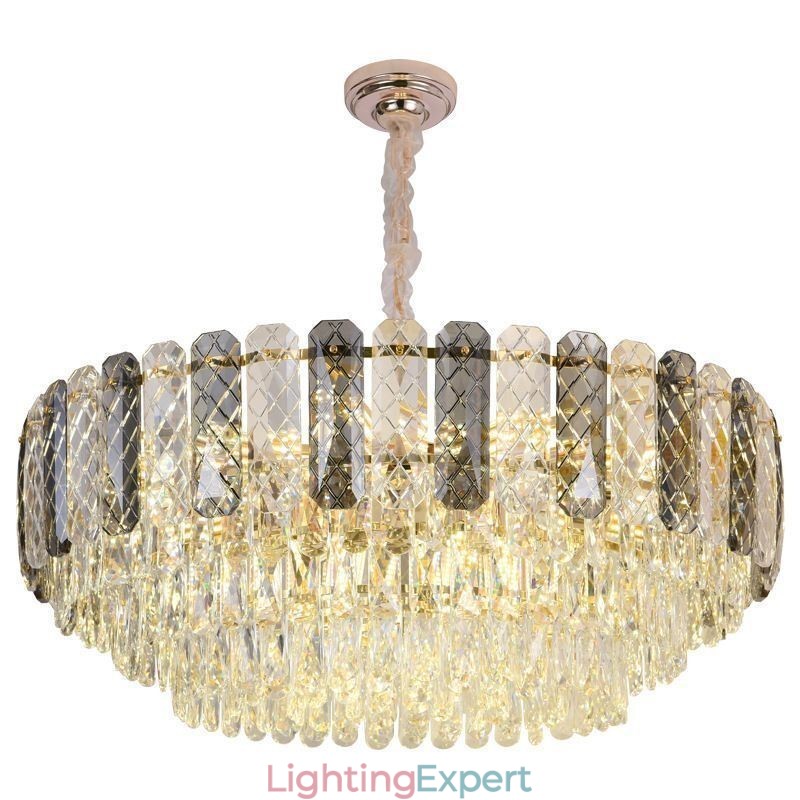 European Pendant Light Crystal Round Ceiling Light
