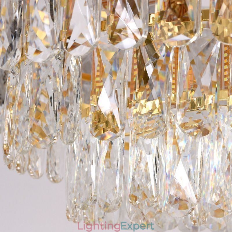 European Pendant Light Crystal Round Ceiling Light