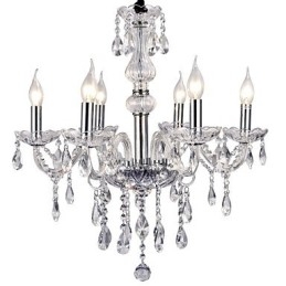 Modern Contemporary Electroplated Metal Chandelier