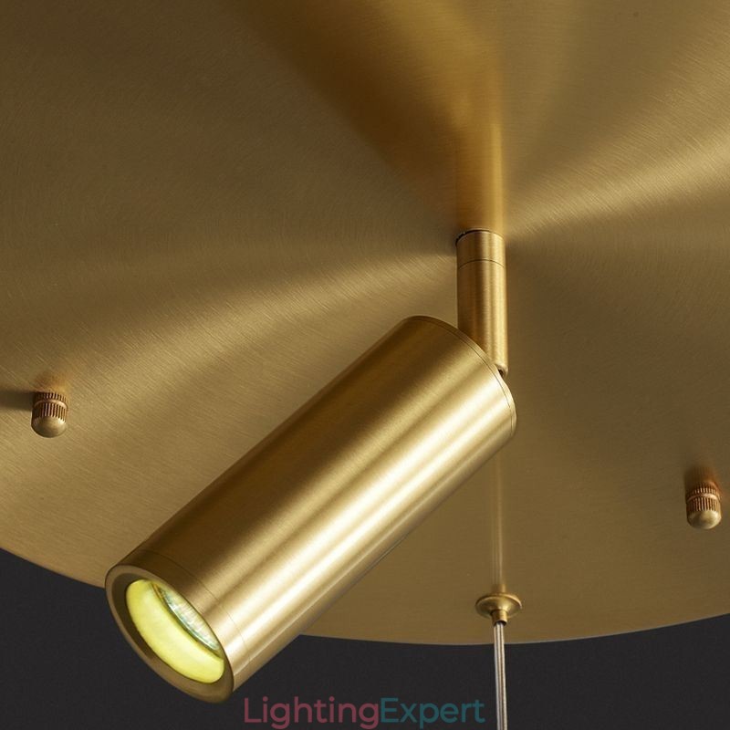 Pendant Light Acrylic Ring Light Fixture with Spotlight