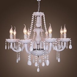 Rustic Lodge Crystal Electroplated Crystal Chandelier