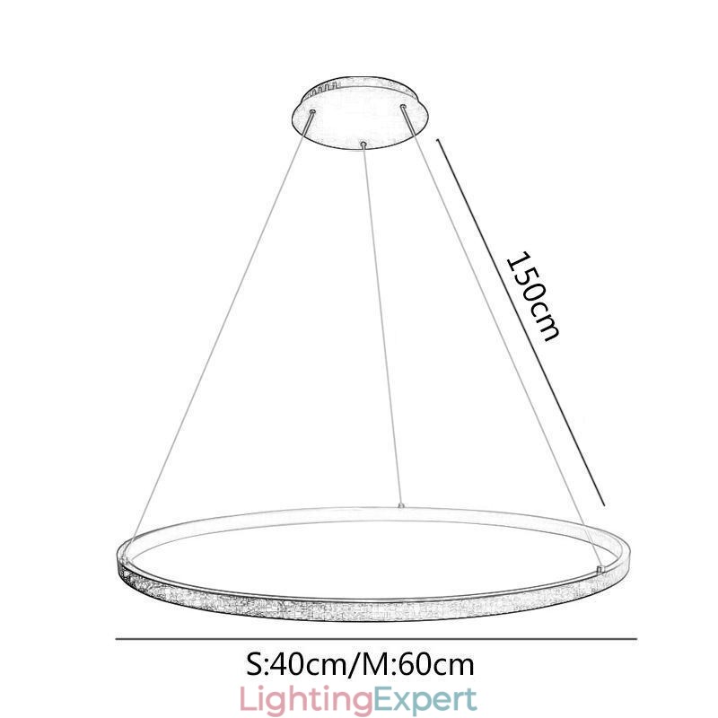 Pendant Light Acrylic Circle Hanging Light