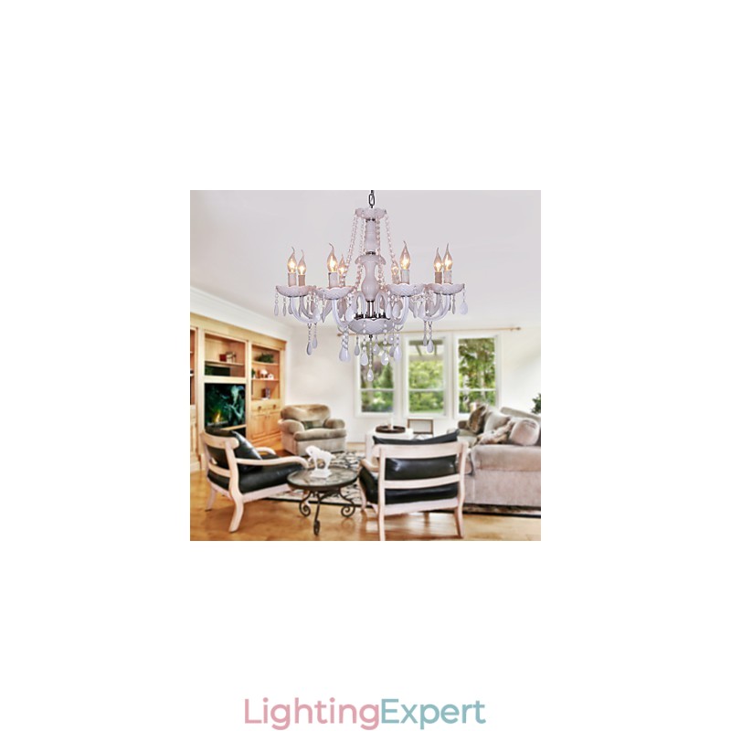 Rustic Lodge Crystal Electroplated Crystal Chandelier